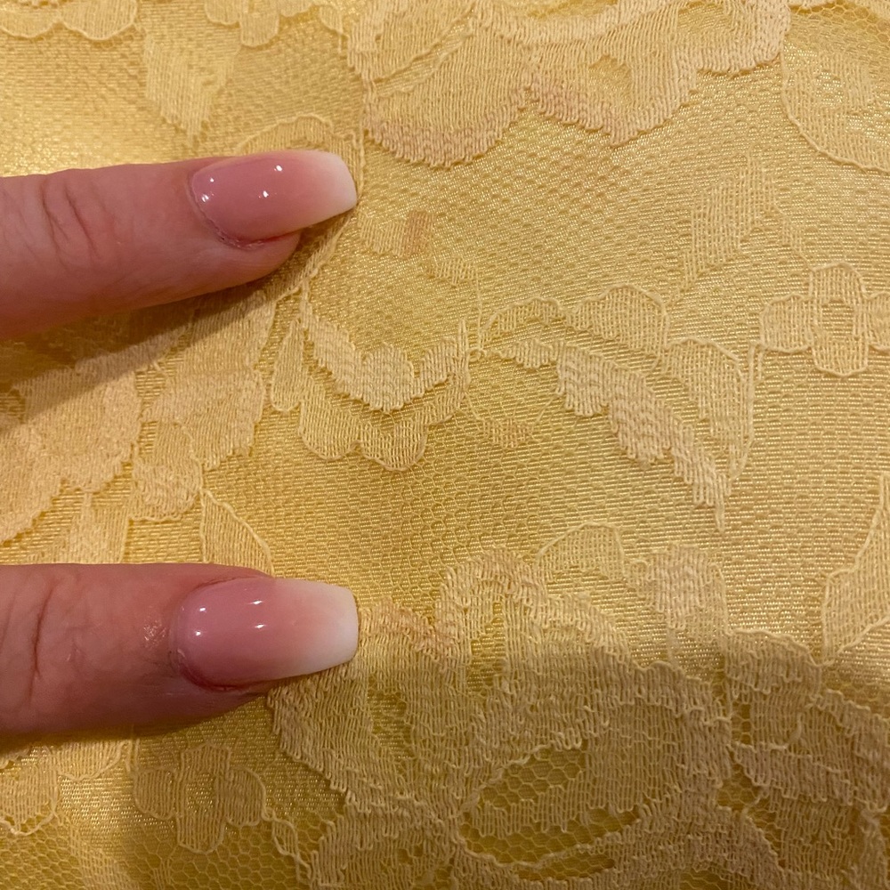 Vintage Yellow Lace Lilli Diamond Dress & Coat Set - Picture 10 of 10